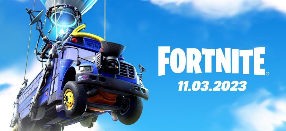 визия на FORTNITE на battle bus