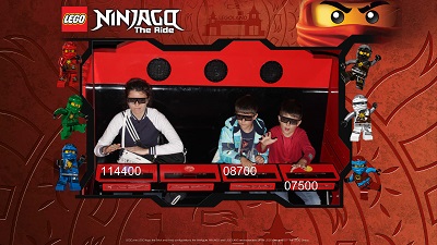 lego ninjago the ride движещи се колички