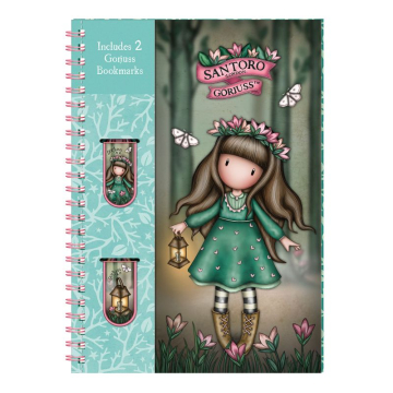 Тефтер с 2 книгоразделителя Santoro Gorjuss In The Forest - Woodland Wildflower