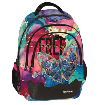 Ученическа раница Xscape Butterfly Colour