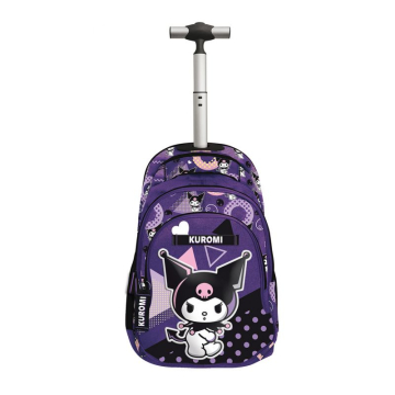 Ученическа раница на колела Kuromi Popart