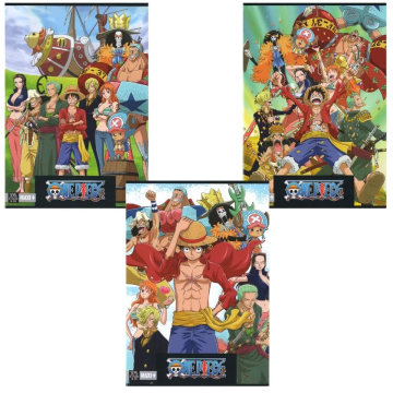 Тетрадка А4 One Piece Luffy, 40 листа, Асортимент, 3 вида