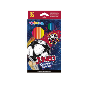 Цветни моливи Jumbo Football Colorino