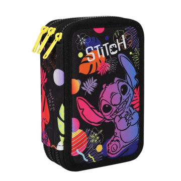 Ученически несесер с пособия Coolpack - Jumper 3 - Stitch Black