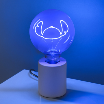Нощна лампа с неонова LED крушка  Stitch