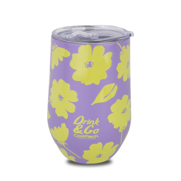 Чаша за кафе Coolpack - MISS 500 ml - FLORES LILA