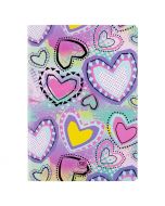 Тетрадка А5 Coolpack мека корица PP 32л. квадратчета Pastel Hearts