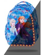 Ученическа светеща раница с LED светлини Joy S Frozen Dark