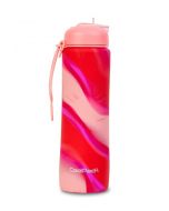 Сгъваема силиконова бутилка COOLPACK - PUMP -  Girls Zebra Pink