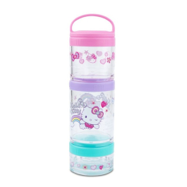 Кутия за храна с отделения и дръжка Hello Kitty Pastel
