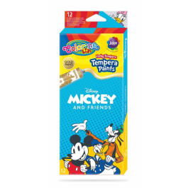 Темперни бои Mickey Mouse в тубички 10 цвята  Colorino