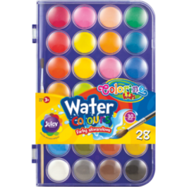 Акварелни бои 28 цвята Colorino 