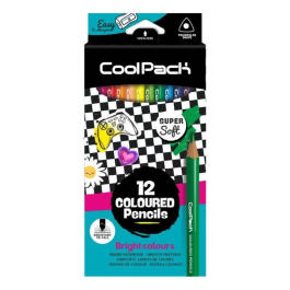 Цветни триъгълни моливи 12 цв. COOLPACK Kids