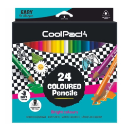 Цветни моливи триъгълни 24 цв. COOLPACK Kids