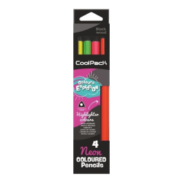 Jumbo Neon цветни моливи 4 цв. COOLPACK Teens