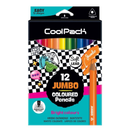 Цветни моливи триъгълни 12 цв. JUMBO Coolpack Kids