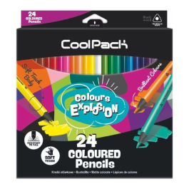 Цветни моливи триъгълни 24 цв. COOLPACK Teens