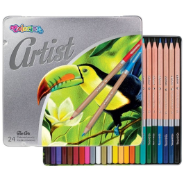 Цветни моливи Colorino Artist 24 цвята в метална кутия 