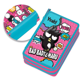 Ученически несесер с две отделения и съдържание Bad Badtz-Maru