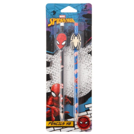 Моливи HB 2 бр. на блистер, асортимент Spiderman