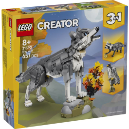 LEGO® Creator 31393 - Горски животни: Сив вълк
