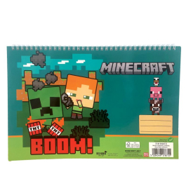 Скицник A4 Minecraft Chibi, 30 листа, спирала