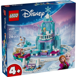 LEGO® Disney 43281 - Леденият замък на Елза и приключение със снежно влакче
