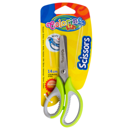 Ножица 14 см с гумена ръкохватка Colorino