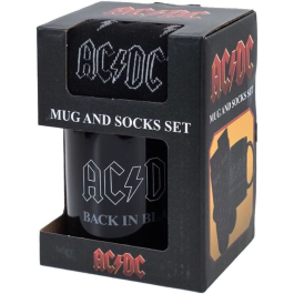 AC/DC подаръчен комплект чаша и чорапи