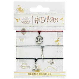 Приятелски гривни The Carat Shop Harry Potter - Lightning and Deathly Hallows