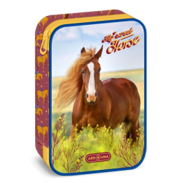 Ученически несесер с един цип на две нива Ars Una My Sweet Horse (5358) 24