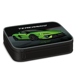 Ученически несесер с един цип на две нива Lamborghini (5522) 