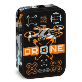 Ученически несесер с един цип на две нива Drone X (5538)