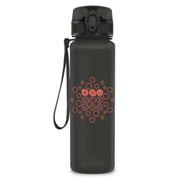 Бутилка за вода Ars Una Dark Grey 600ml - BPA free