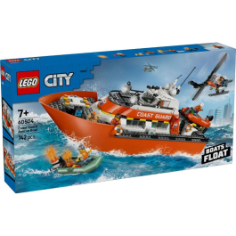 LEGO® City 60504 - Спасителен катер и хеликоптер на бреговата охрана