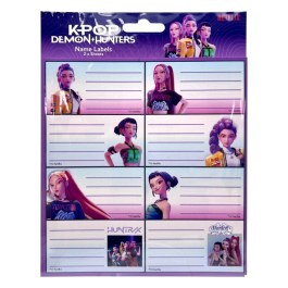 Етикети за тетрадки K-Pop Demon Hunters (16 броя)
