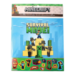 Стикер албум с 60 стикера  Minecraft