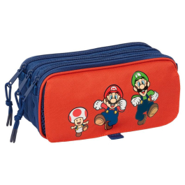 Ученически несесер с три отделения Super Mario Mamma Mia 