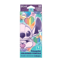 Цветни моливи 12 цвята Stitch Pastel Colorino