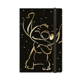 Тетрадка с ластик A5 - 80 л ред - STITCH GOLD - 3