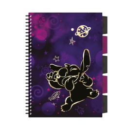 Тетрадка B5 със спирала - 100 м.кв. - Stitch GOLD - 2