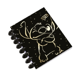 Тетрадка с пластмасова спирала А5 - Stitch GOLD - 2