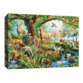 Пъзел Black Sea Puzzles от 1000 части - Горски създания, Ейдриан Честърман