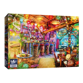 Пъзел Black Sea Puzzles от 1000 части - Екзотичен бар, Ейми Стюарт