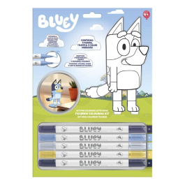 Комплект за оцветяване на 2D фигурка Bluey