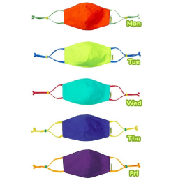 Crayola™ Adults Cool Colors, маски за лице за тийнейджъри, учители и възрастни, в сет, 5 броя 