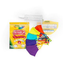 Crayola™ Kids Cool Colors, детски маски за лице в сет, 5 броя 