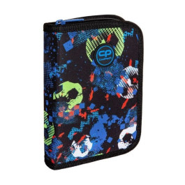 Ученически несесер с един цип COOLPACK - CLIPPER - FOOTBALL BLUE