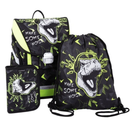 Ученическа раница с аксесоари Coolpack - Primo Ultra Base - DINOPARK