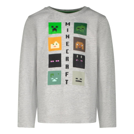 Блуза с дълъг ръкав Minecraft Heroes Skins Logo